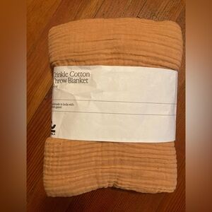 Semblance Crinkle Cotton Throw in Desert